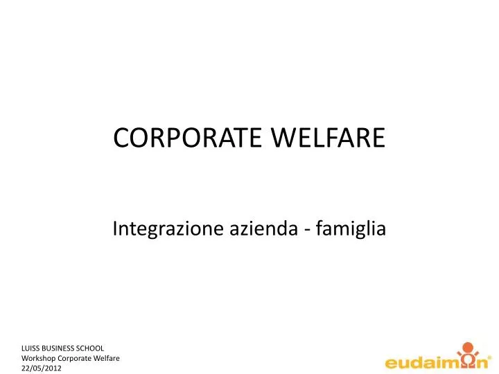 corporate welfare