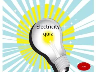 Electricity quiz