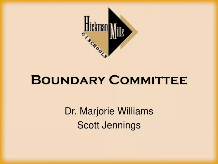 boundary committee