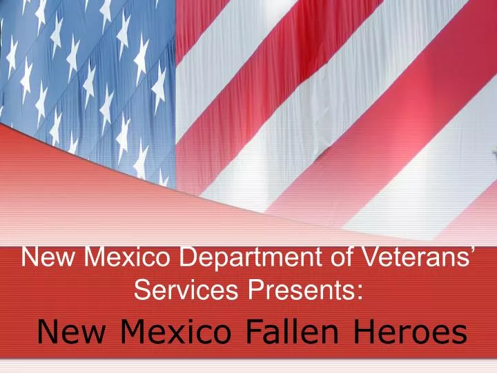 new mexico department of veterans services presents