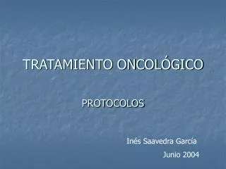 tratamiento oncol gico