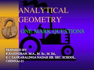 ANALYTICAL GEOMETRY