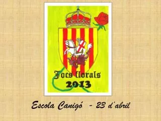 escola canig 23 d abril