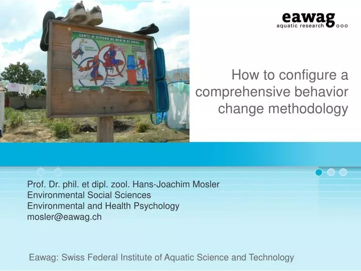 how to configure a comprehensive behavior change methodology