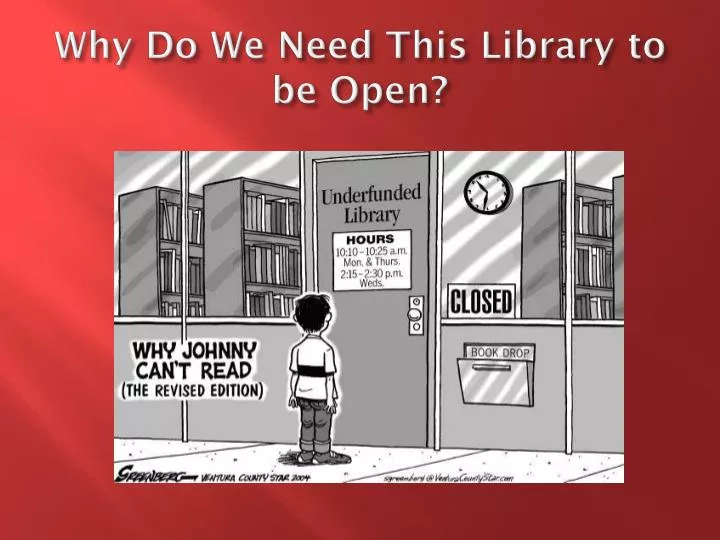 why do we need this library to be open