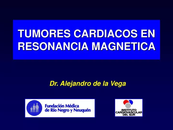 tumores cardiacos en resonancia magnetica