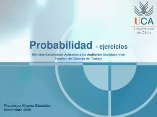 probabilidad ejercicios