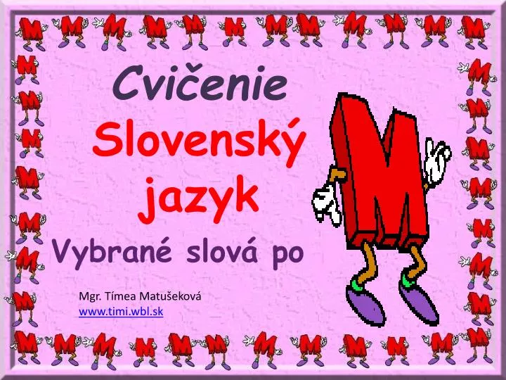cvi enie slovensk jazyk