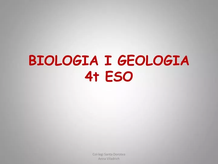 biologia i geologia 4t eso