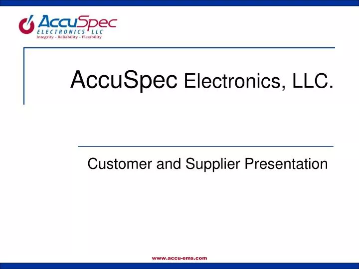 accuspec electronics llc