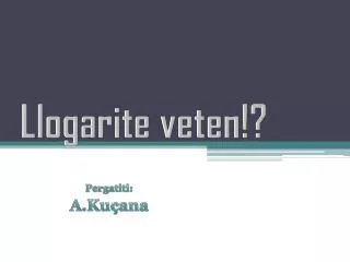 llogarite veten