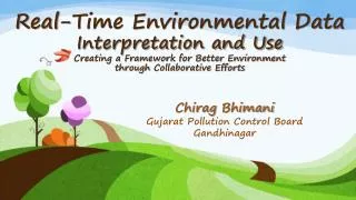 Chirag Bhimani Gujarat Pollution Control Board Gandhinagar