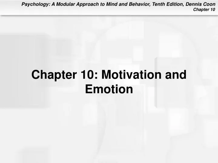 chapter 10 motivation and emotion