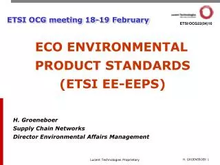 ETSI OCG meeting 18-19 February