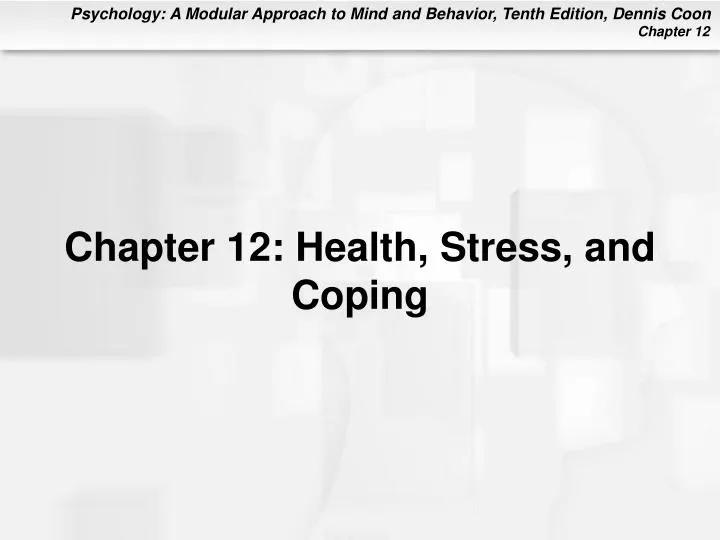 chapter 12 health stress and coping