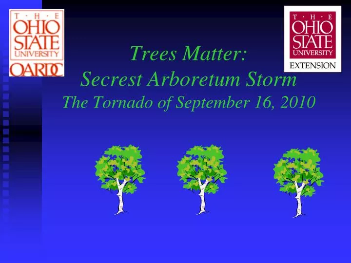 trees matter secrest arboretum storm the tornado of september 16 2010