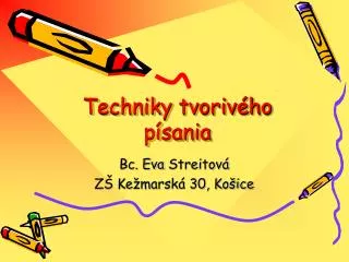 techniky tvoriv ho p sania