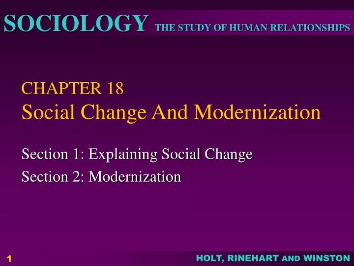 chapter 18 social change and modernization
