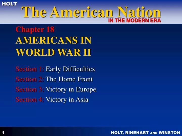 chapter 18 americans in world war ii