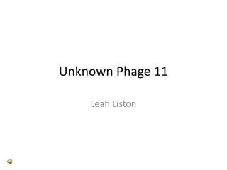 Unknown Phage 11