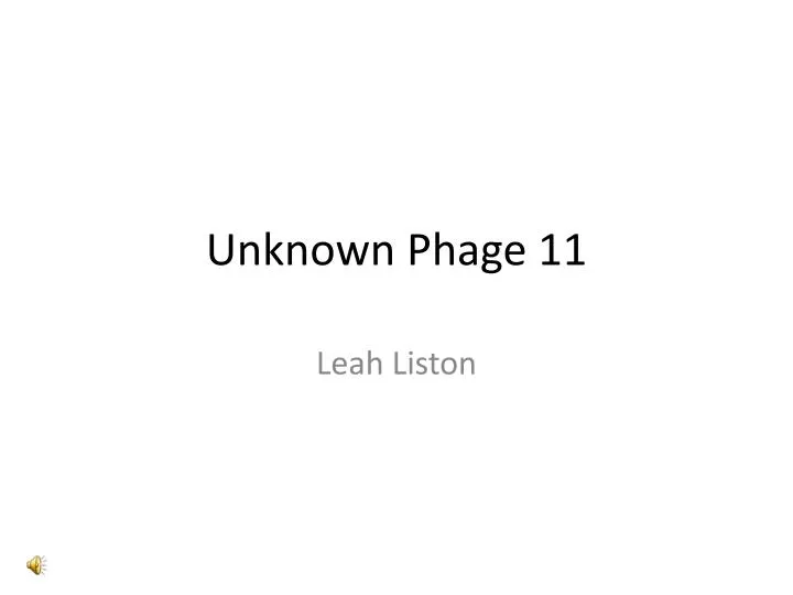 unknown phage 11