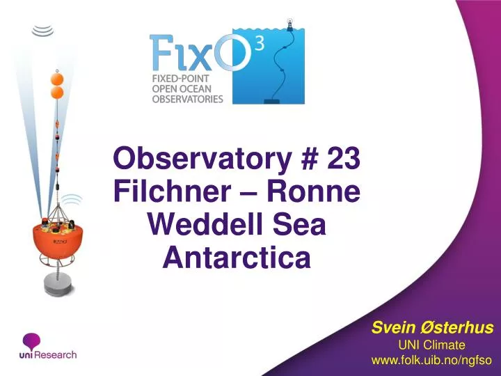 observatory 23 filchner ronne weddell sea antarctica