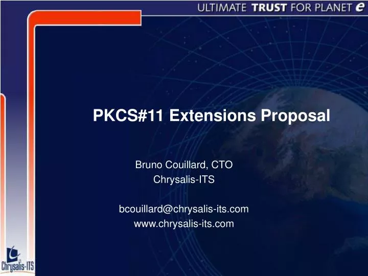 pkcs 11 extensions proposal