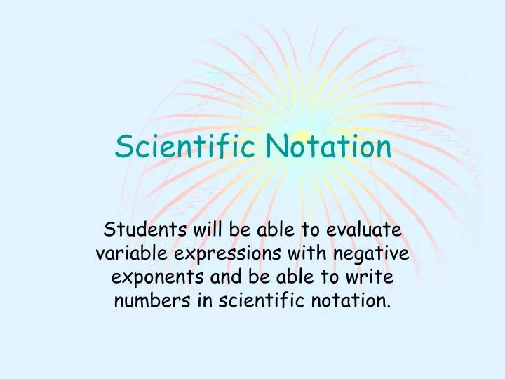 scientific notation