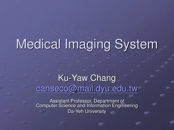 medical imaging system