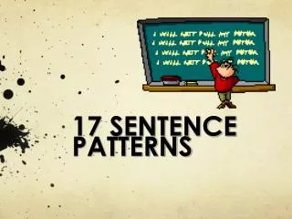 17 SENTENCE PATTERNS