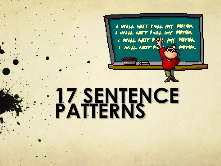 17 sentence patterns
