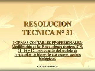 resolucion tecnica n 31