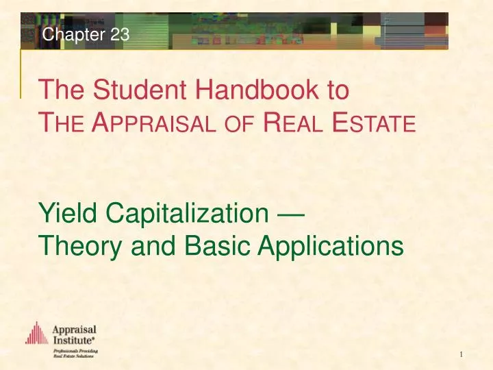 yield capitalization theory and basic applications