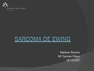 sarcoma de ewing