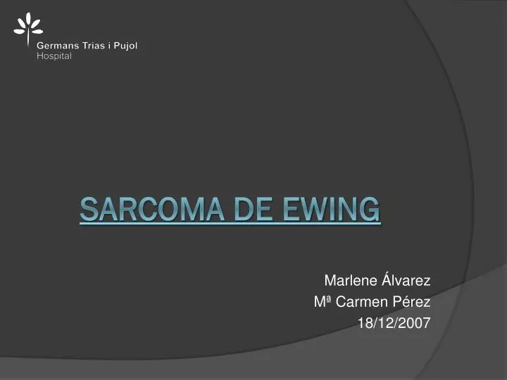 sarcoma de ewing