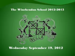 The Winchendon School 2012-2013