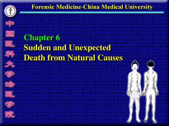 chapter 6 sudden and unexpected death from natural causes