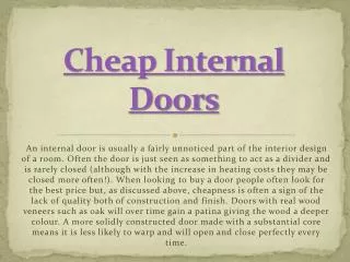 cheap internal doors uk