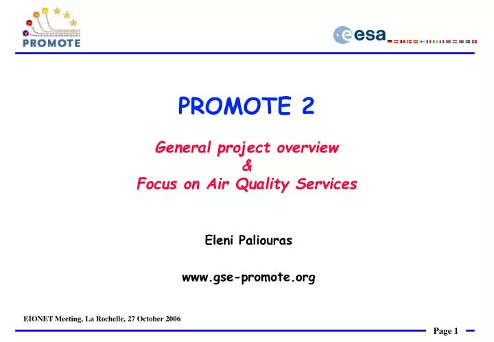 promote 2 general project overview focus on air quality services
