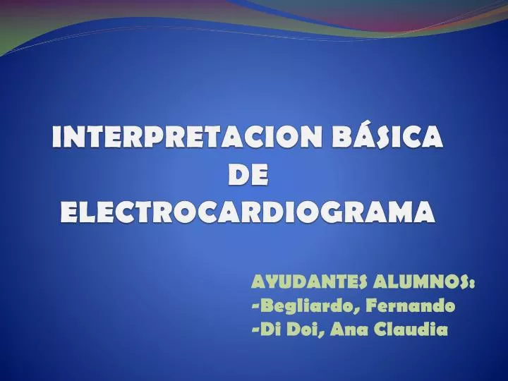 interpretacion b sica de electrocardiograma