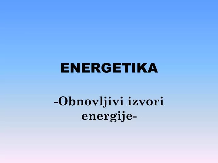 energetika