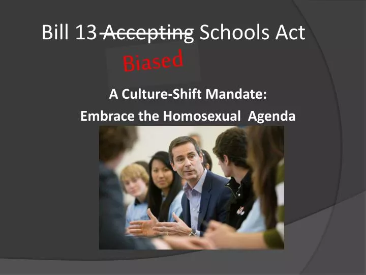 bill 13 accepting schools act