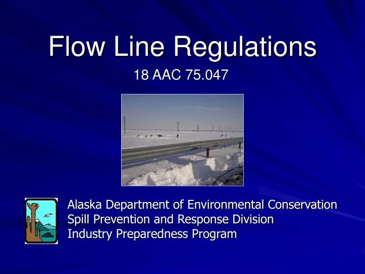 flow line regulations