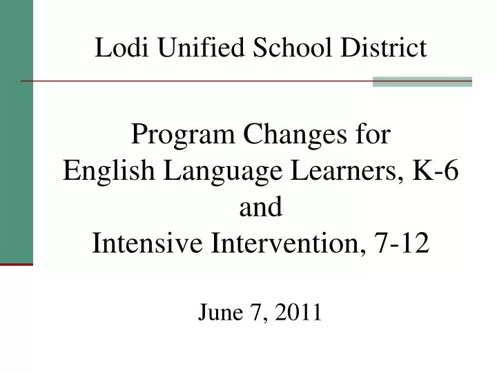 lodi unified school district