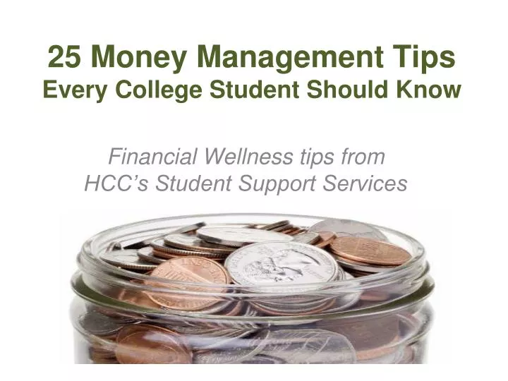 25 money management tips every college student should know