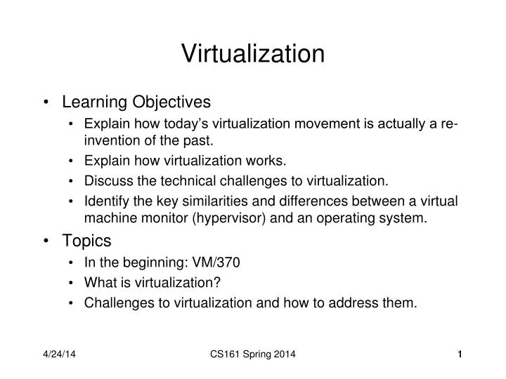 virtualization