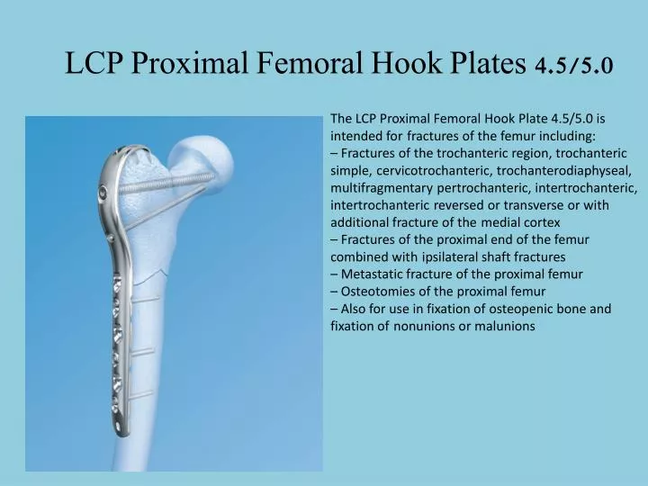 lcp proximal femoral hook plates 4 5 5 0