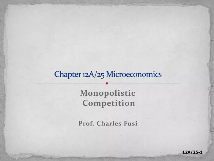 chapter 12a 25 microeconomics