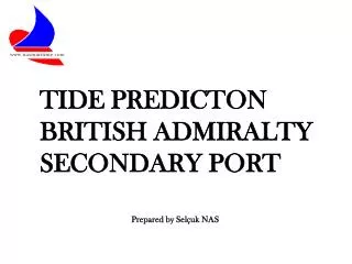 TIDE PREDICTON BRITISH ADMIRALTY SECONDARY PORT