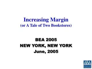 Increasing Margin (or A Tale of Two Bookstores)